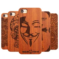 

OEM Customized Real Wooden Phone Case for iPhone 6 7 8 X XS XR XS Max, for iPhone 7 8 Plus Wood Case, Many Patterns Available