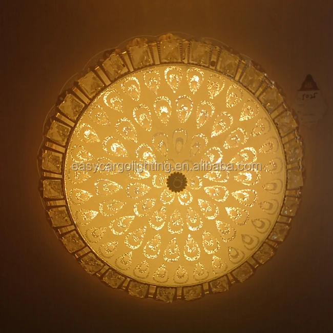 Modern Cheap Indoor Round 36w Surface Crystal Ceiling Mount Led Light
