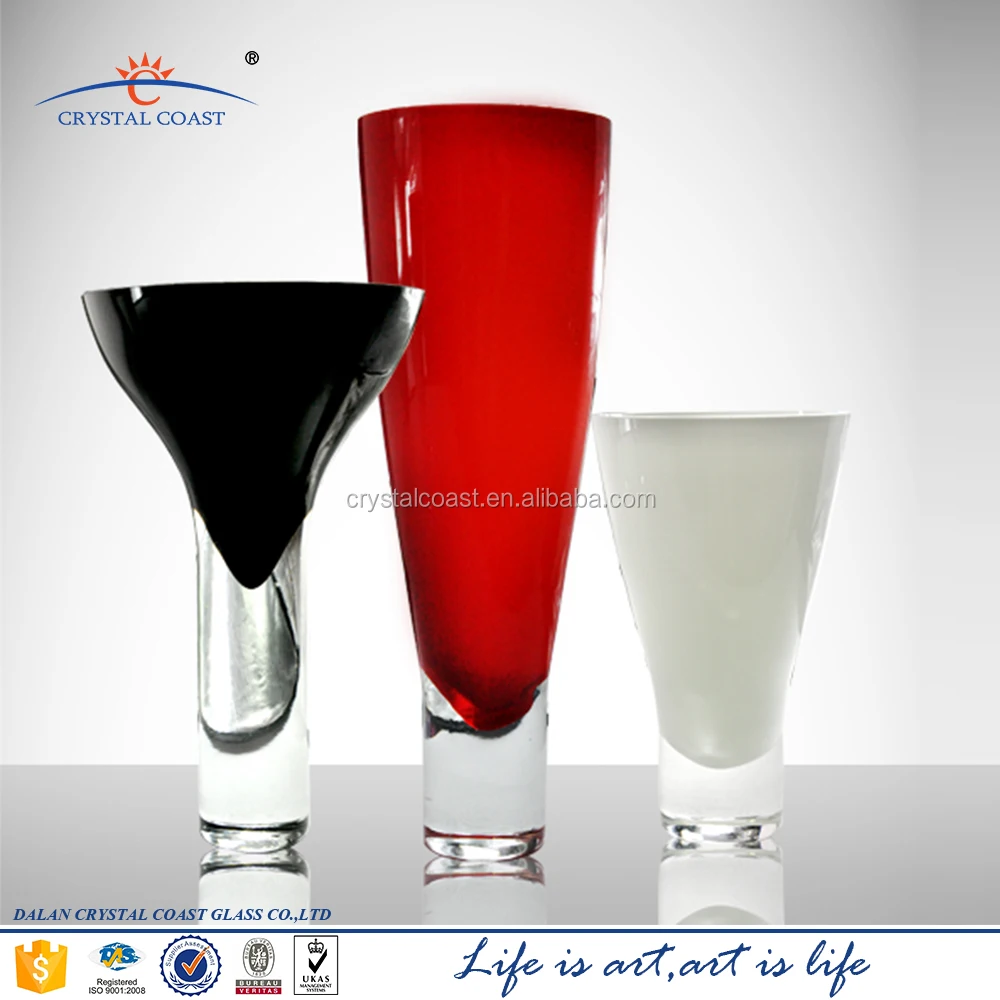 Red Black White Glass Vases Cylinder Glass Vase Wholesale Buy