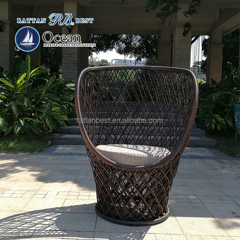 
Teak base rope chair dining chair 