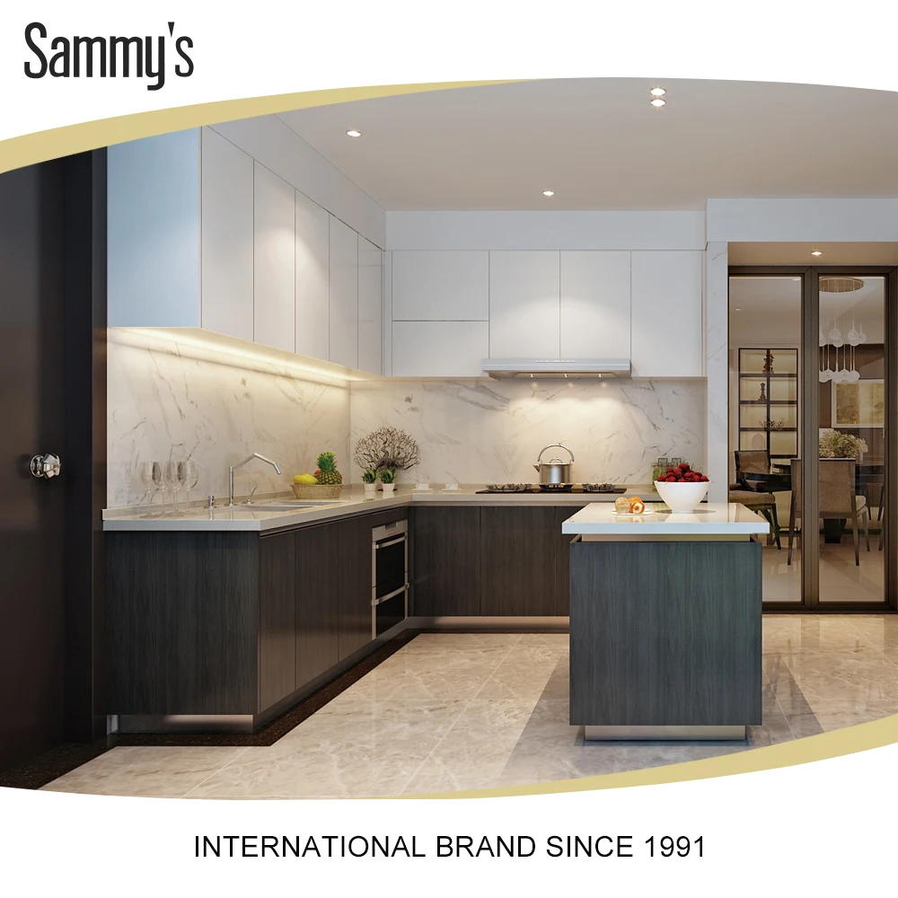 Americano roble rojo gabinetes de cocina de teca/Cherry/ceniza cocina