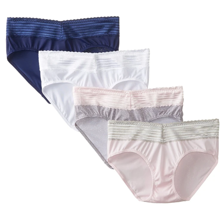 4pcs Set Low Waist Trendy Sexy Cotton Lace Ladies Panty Brand Names