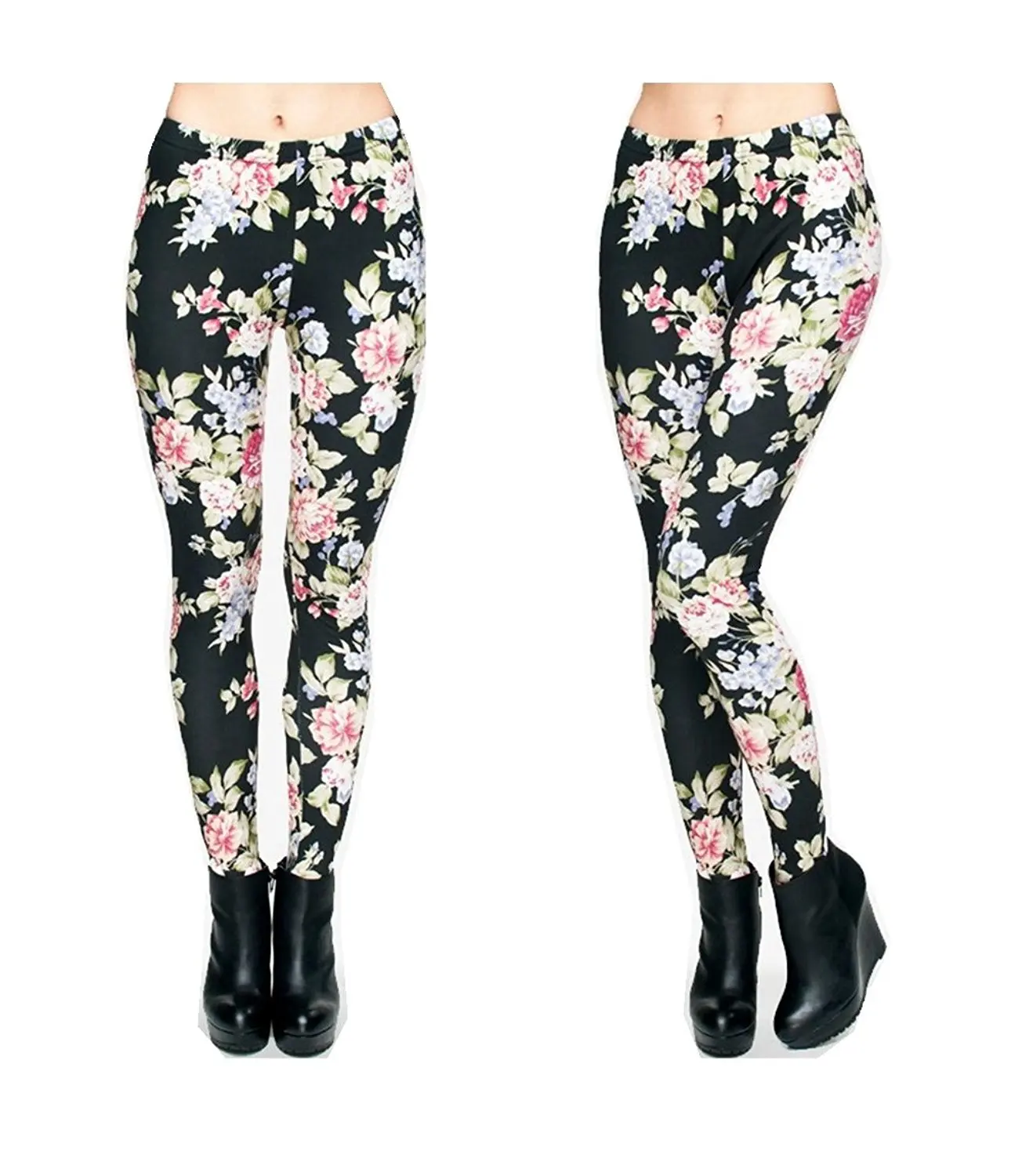 flower print jeggings