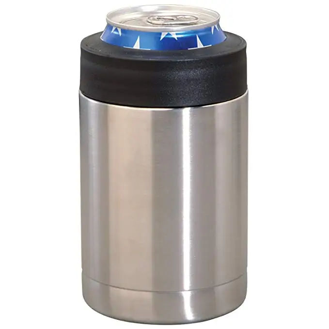 

12OZ stainless steel can holder cooler double wall insulation cola beer can cold keeping bottle, Customized colors acceptable