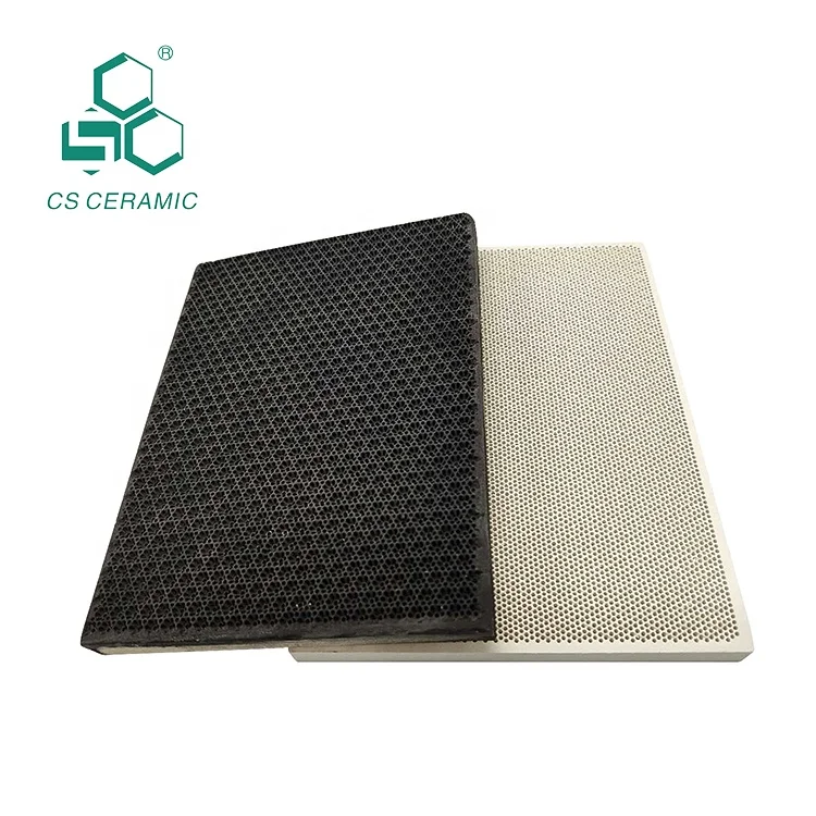 
Customized Materials Dimensions rhombus Square Round Cordierite BBQ grill insulating infrared honeycomb ceramic burner plate 