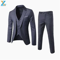 

2019 latest design 2 piece wool coat business men pant suit made in china