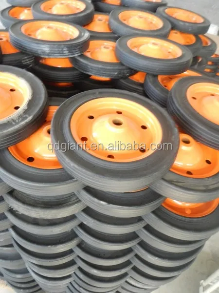 13' solid rubber wheel