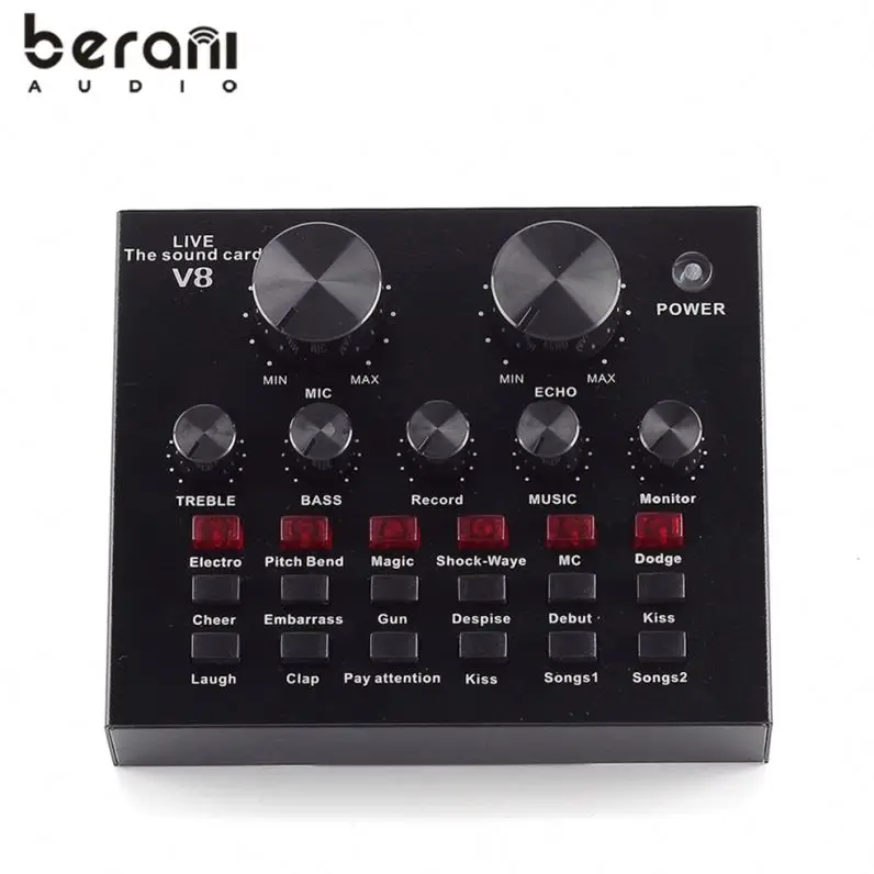 

Berani V8 Android Sound Card, Black