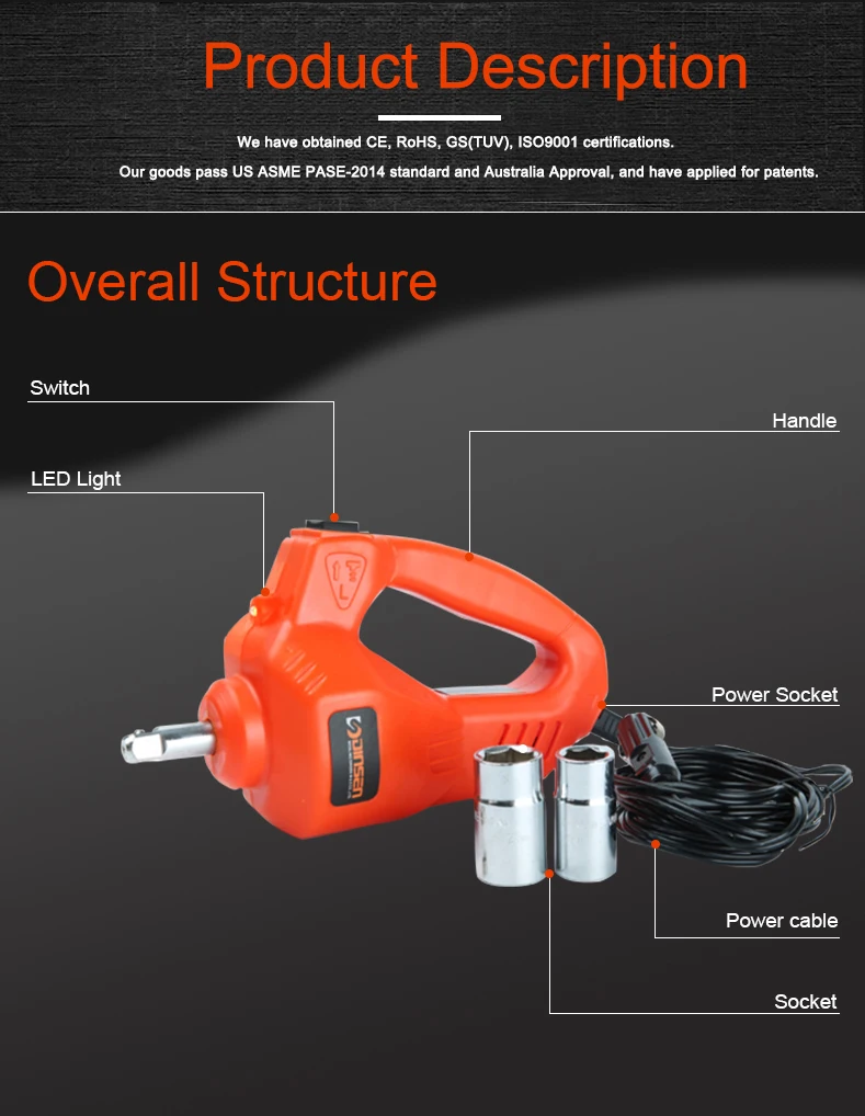 Adjustable Torque Impact Wrench High Quality Labor Saving Electric