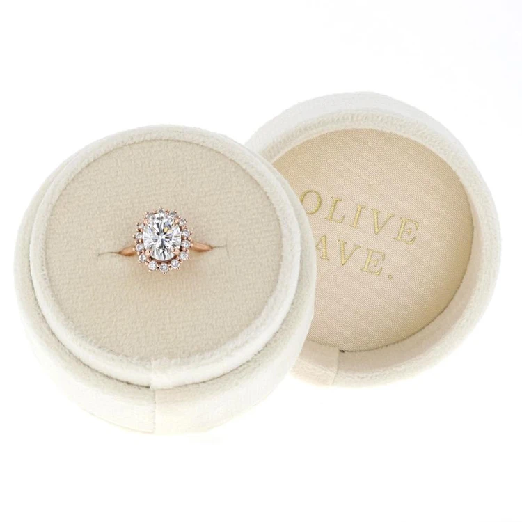 Wholesale Custom Lovely Gift Packing Round Ring Box Jewellery Buy