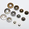 20mm 4 part brass metal button bubble snap button Italy snap fasteners black/nickle/Bronze FP-029