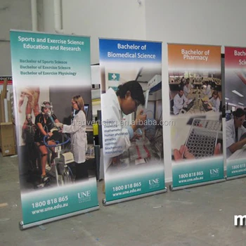 Custom Flex Banner Stand Standard Roll Up Banner Size For