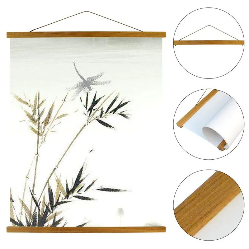 Oyue Photo Frame Hanging System Natural Wooden Frame