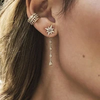 

top selling 100% 925 sterling silver ear cuff no pierced stack cz cuff earring