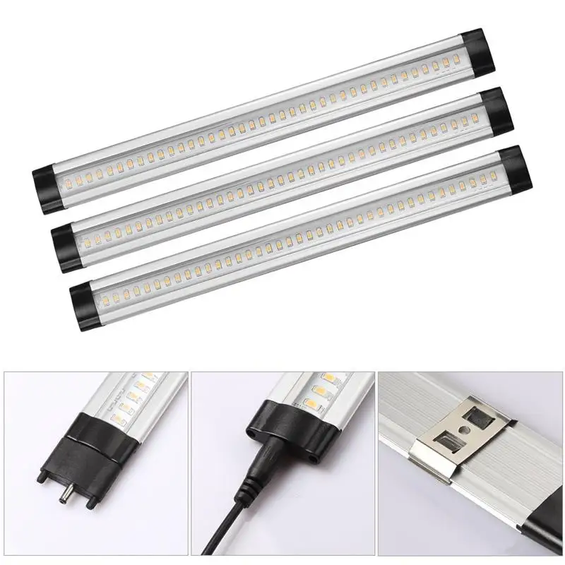 Led al por menor linkable undercabinet luces showcase alumnium led