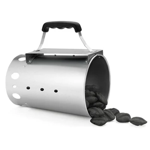 Image of Auplex Charcoal Ceramic Kamado BBQ Grill Accessory Charcoal Chimney Starter