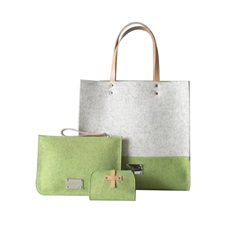 

Online shopping free shipping designer felt handbag for women, Light green or custom