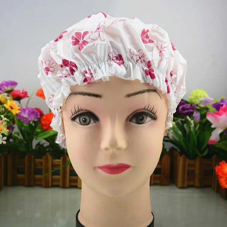 Novelty Frog Cartoon Shower Caps For Baby Kids Single Layer Pvc