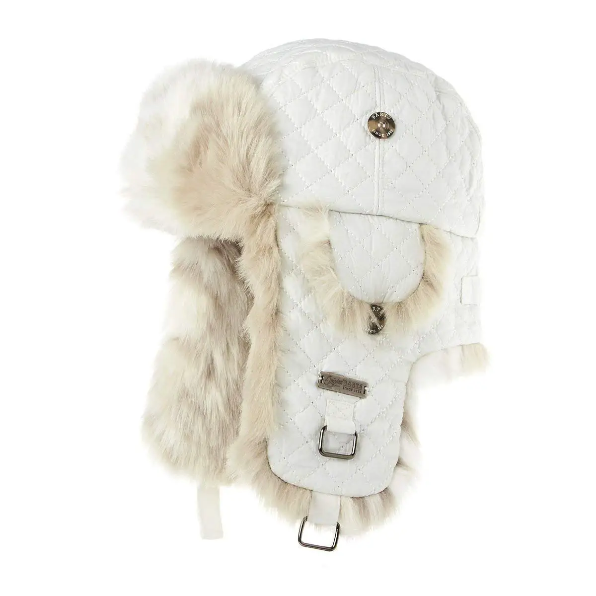 womens white trapper hat