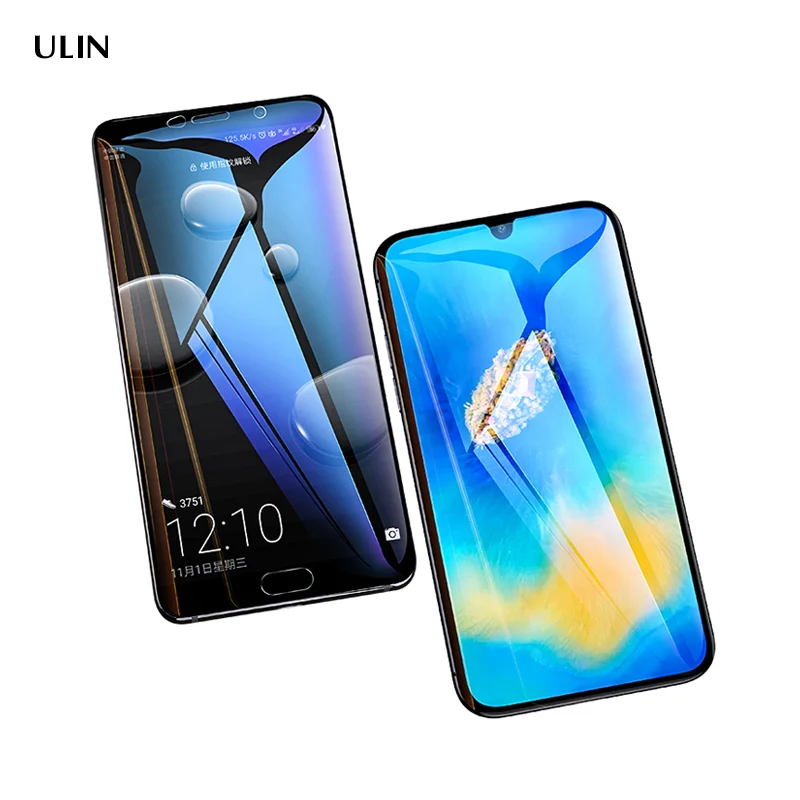 

Honor 10 Screen Protector, 2.5D Color Full Cover Silk Print Tempered Glass Screen Protector For Huawei All Model, Black;white