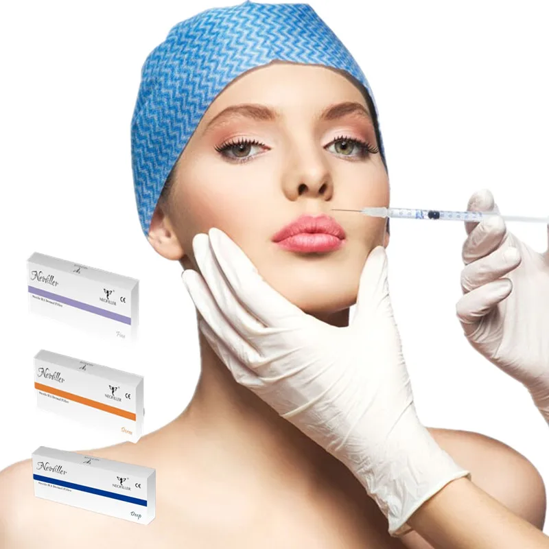 

2ml Cross Linked Injectable Anti Wrinkle Hyaluronic Acid Facial Lip Dermal Filler, Transparent