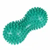 Green Peanut Massager Spiky Roller Massage Ball Stress Therapy Muscle Relief Peanut Ball