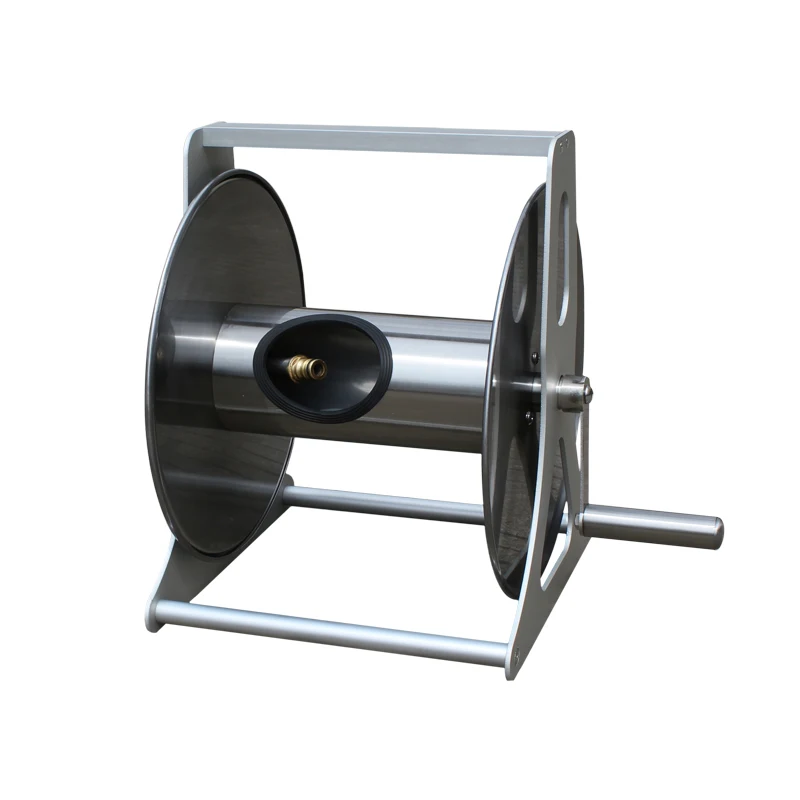Heavy Duty Wall-Mounted or Hand-Held Sturdy Garden Hose Reel