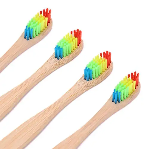 

Travel Bamboo Toothbrush 100% Biodegradable, Natural and carbonizted