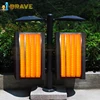 LED waste trash bin approved by CE & ROHS certificates, with IP 68 waterproof tested before delivery
