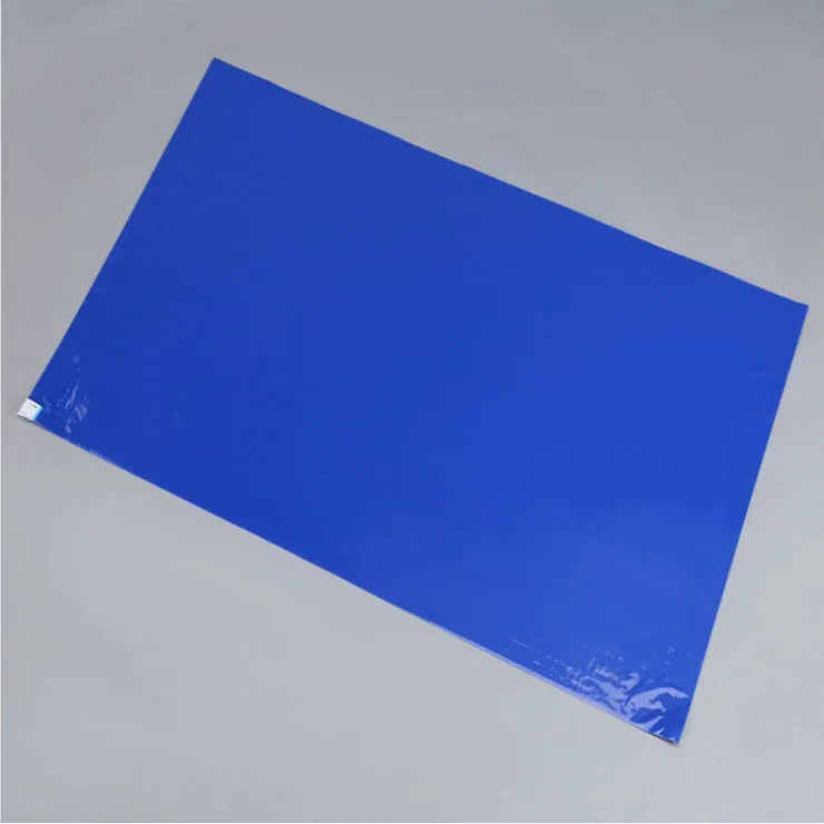 24"x36" Blue Reusable Washable Silicone Sticky Mat For Industrial Usage