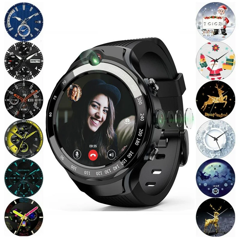 

Factory MTK 6739 Android 7.1 smart watch 2019 wifi video call 4G watch phone w100 smart watch