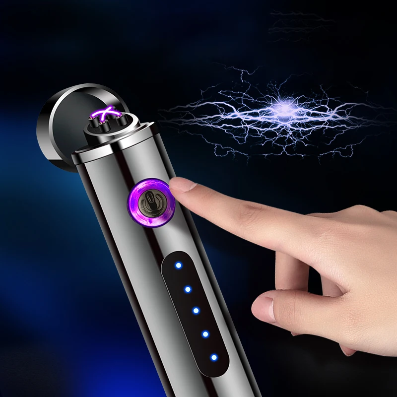 

Jiju Rechargeable Smoking Electronic USB Wholesale Custom Lighters Electric lighter