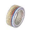 Missjewelry Hip Hop Woman and Men White Gold 925 Silver CZ Ring Jewelry