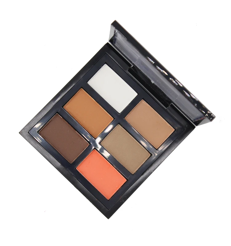 High pigment pressed face powder 9 color palette all matte long lasting private label available