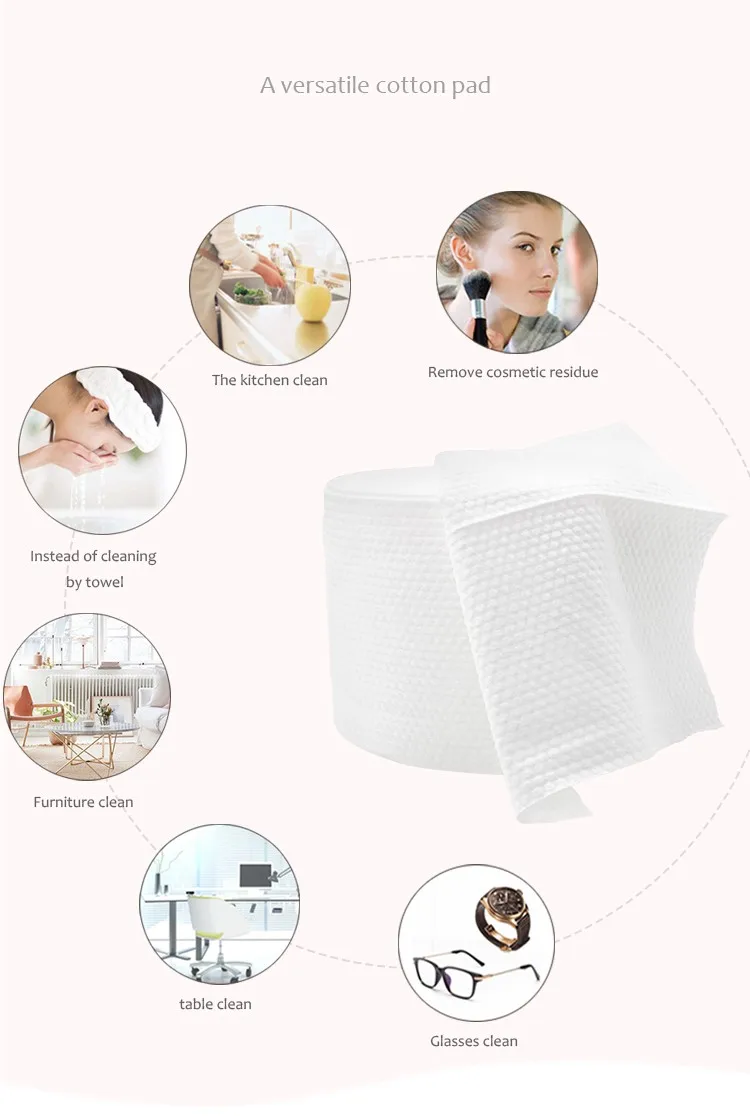 Pure Cotton Disposable Towels With Nonwoven Towel Roll Chemical Free