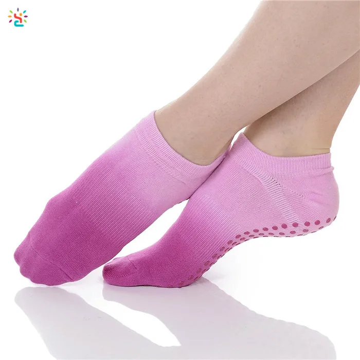 Womens Yoga Socks Non Slip Ombre Dyed Custom Logo Grip Barre Socks Arch