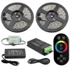 SMD 5050 300LEDs Waterproof Color Changing RGB DC12V LED Strip Lighting + 8 Key Touch RF Remote + Controller + Power Supply