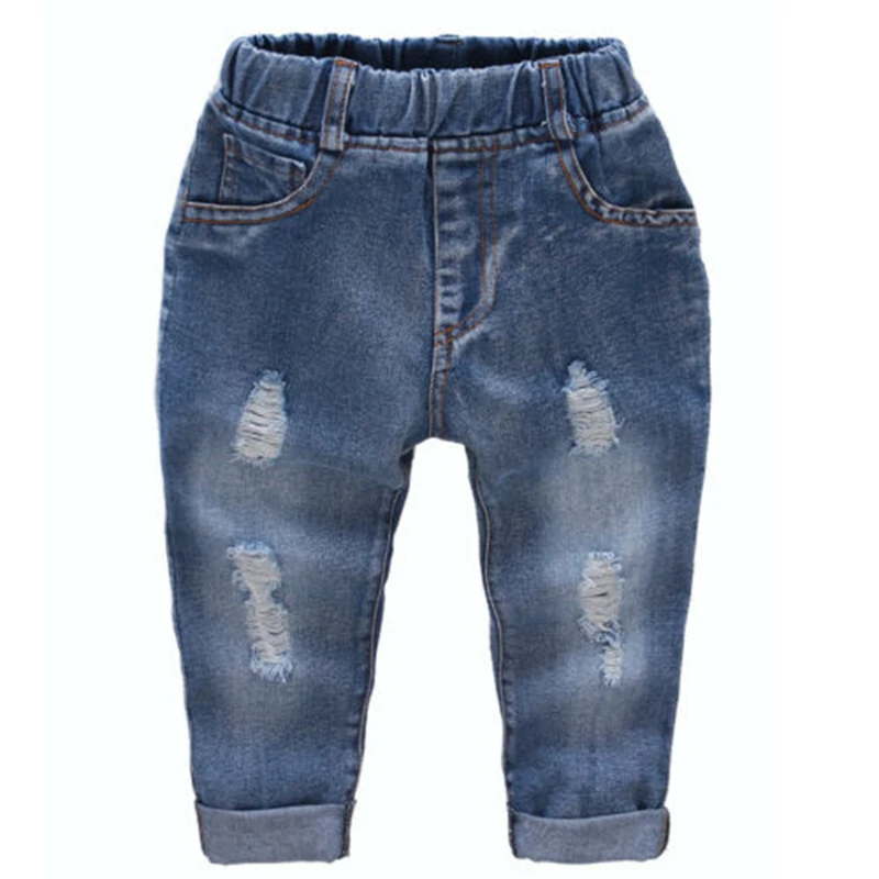 Jeans Brand Kids denim jeans Boys Trousers Clothes straight Children Jeans Cowboy elastic waist Pants factory price