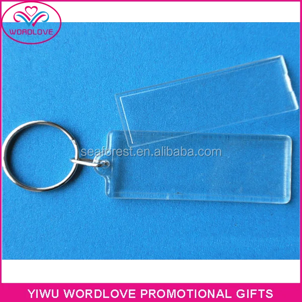 Duufin 120 Pcs Transparent Acrylic Keychain Blanks Set Including 30 Pcs