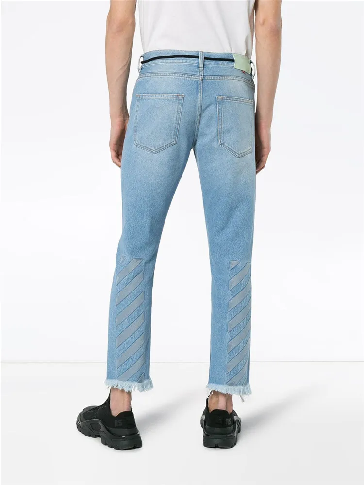 men's cropped jeans