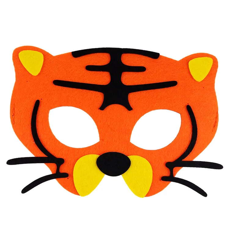Mascaras De Animales De Fieltro De Los Amigos Del Bosque Tigre