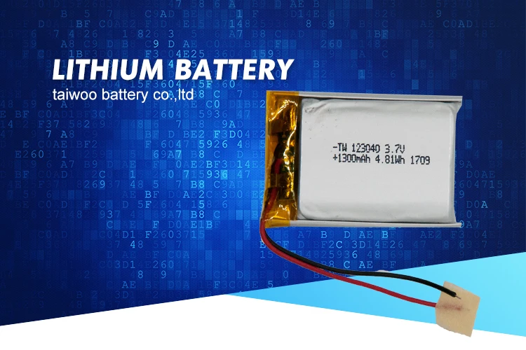 3.7v 1300mah Lithium Polymer Lipo Rechargeable Battery With Kc