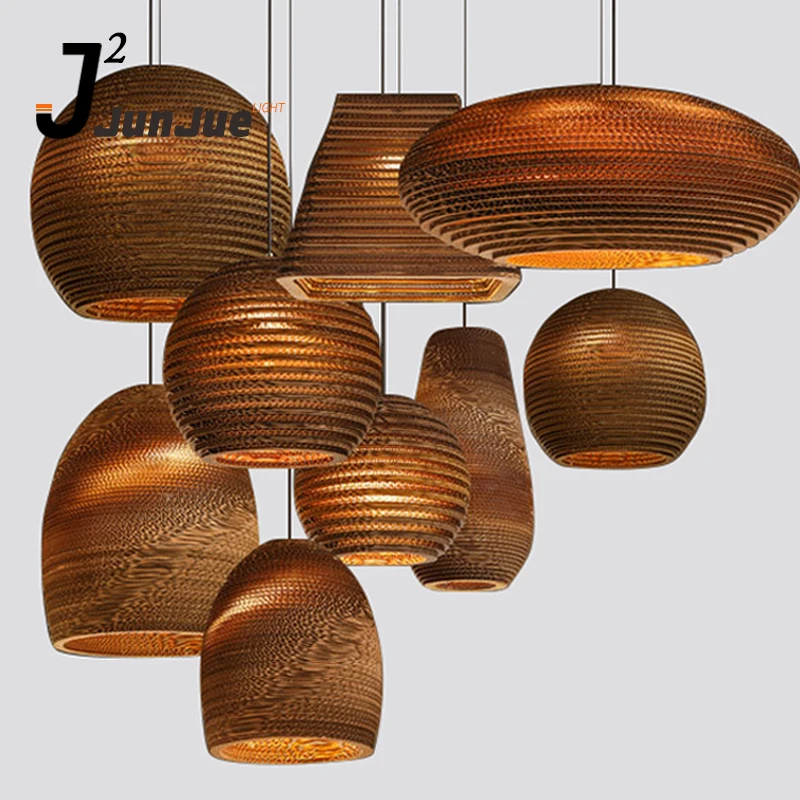 Decorative Lighting Home Smart Lighting Recycled Cardboard DIsc Pendant Lighting