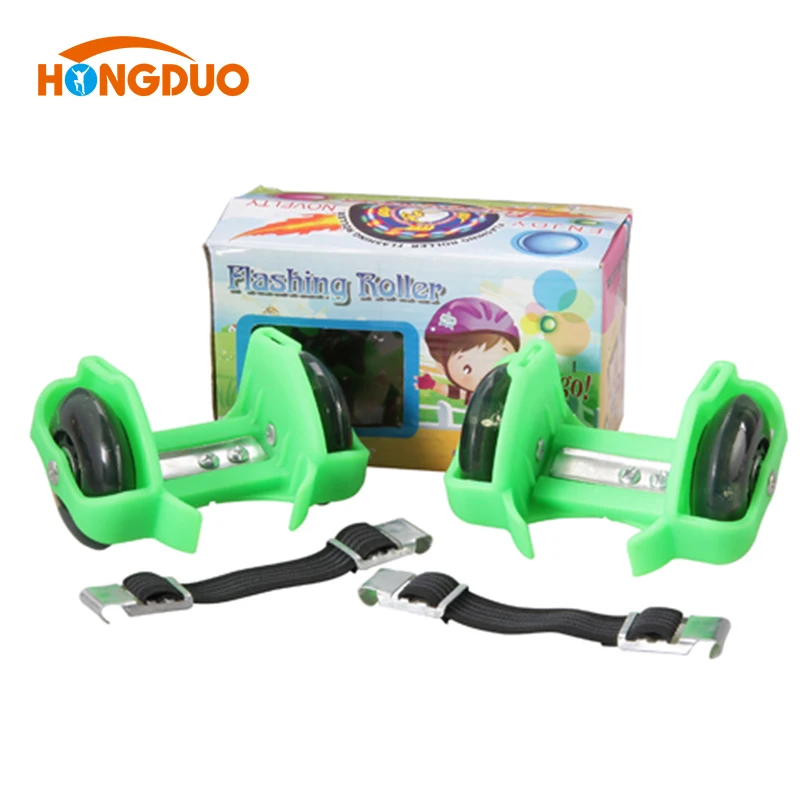 
Adjustable street glider wheel heel flashing roller for kids shoes 
