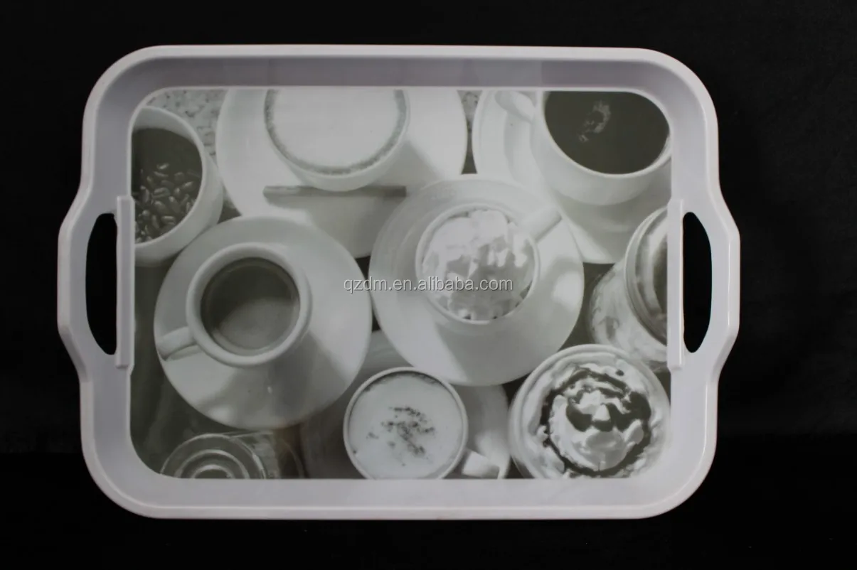 15inc Melamine Tray With Handle FDA