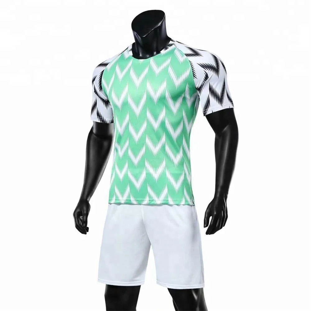 

Nidek Nigeria World Team Custom Sublimation Printing Thailand Quality Soccer Jersey Football Shirt Wear, Custom color