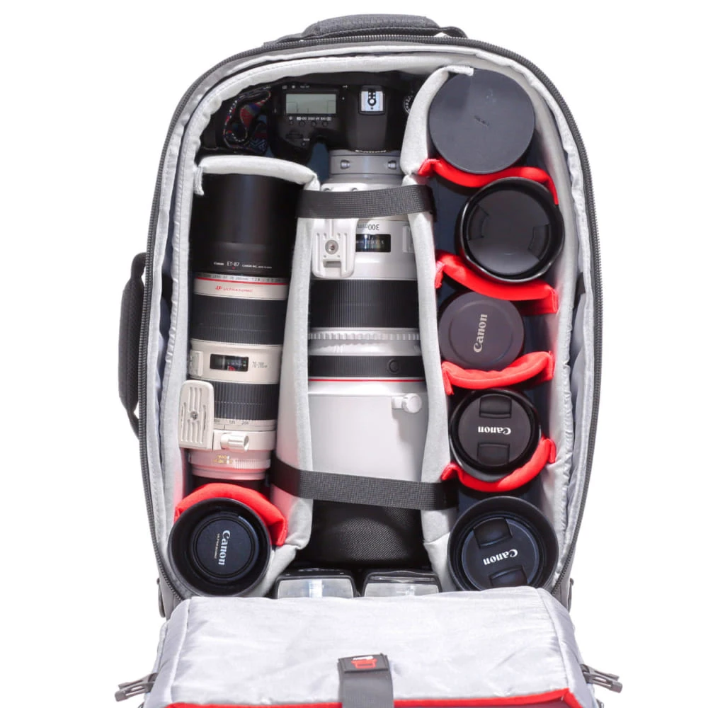 
Camera Rolling Bag Trolley Backpack with Wheels 