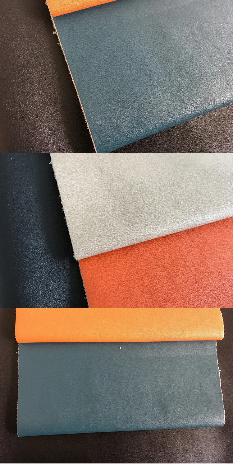 Genuine Leather Touch Feeling Flame Retardant Upholstery Microfiber Pu
