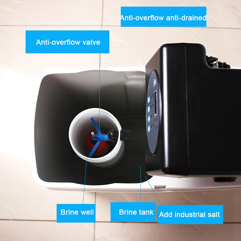 
1000lph shower water softener 