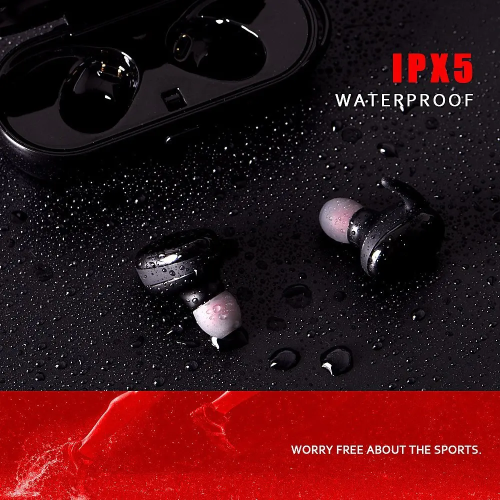 Touch Sensor TWS Mini Headset Stereo Music Earphone with Charging Box Small Earbuds